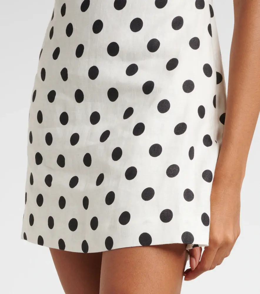Posse Alice polka-dot linen minidress | Thumbnail 3