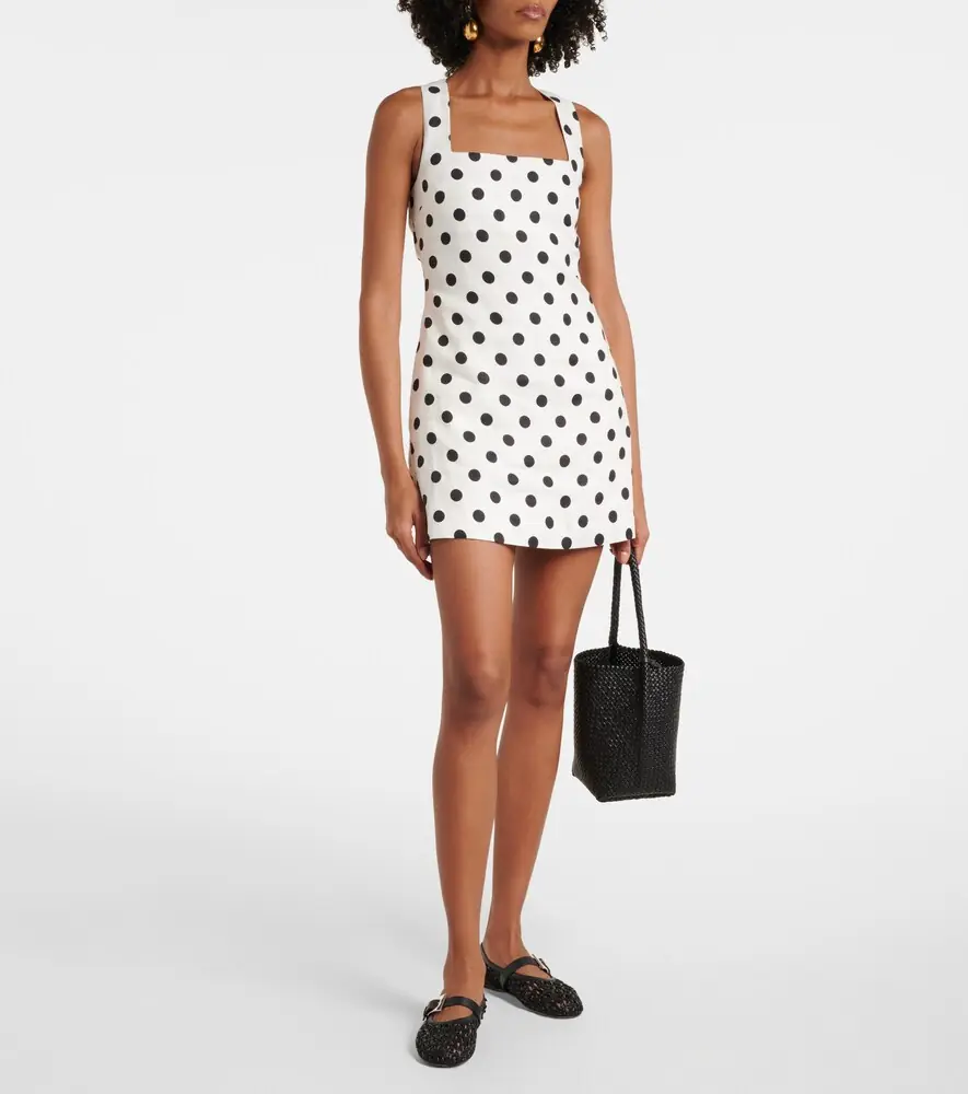 Posse Alice polka-dot linen minidress | Thumbnail 5