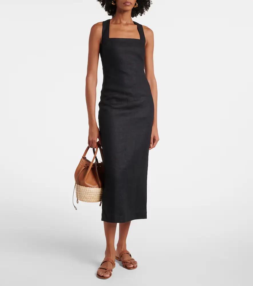 Posse Alice linen maxi dress | Thumbnail 2