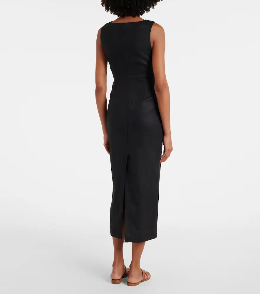 Posse Alice linen maxi dress | Thumbnail 3