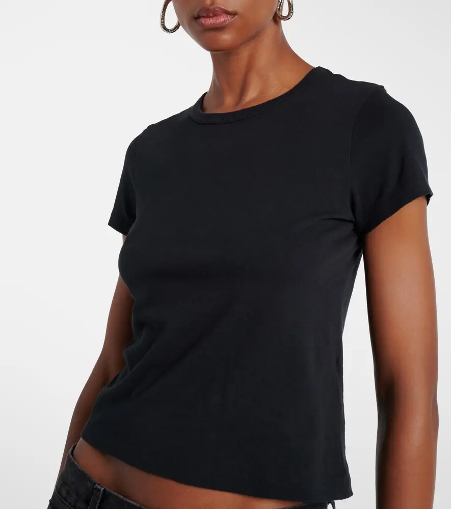 SLVRLAKE Cropped cotton jersey T-shirt | Thumbnail 3