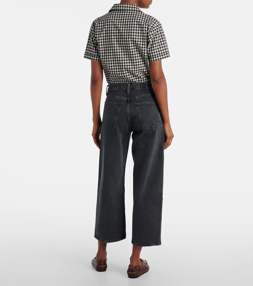 AGOLDE Arc cropped mid-rise wide-leg jeans | Thumbnail 4