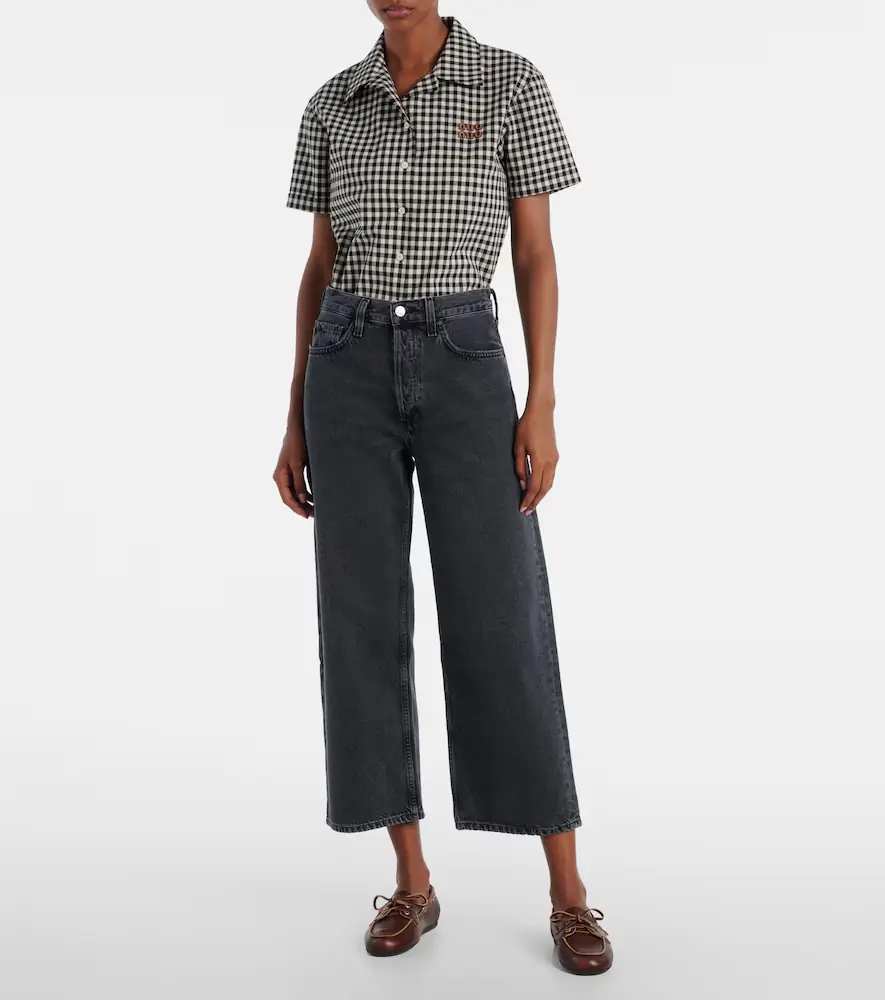 AGOLDE Arc cropped mid-rise wide-leg jeans | Thumbnail 5