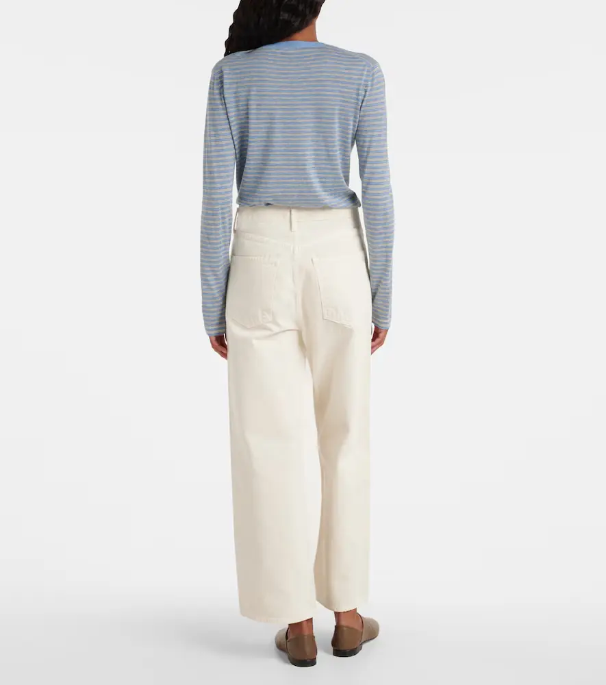 AGOLDE Ren cropped high-rise wide-leg jeans | Thumbnail 2