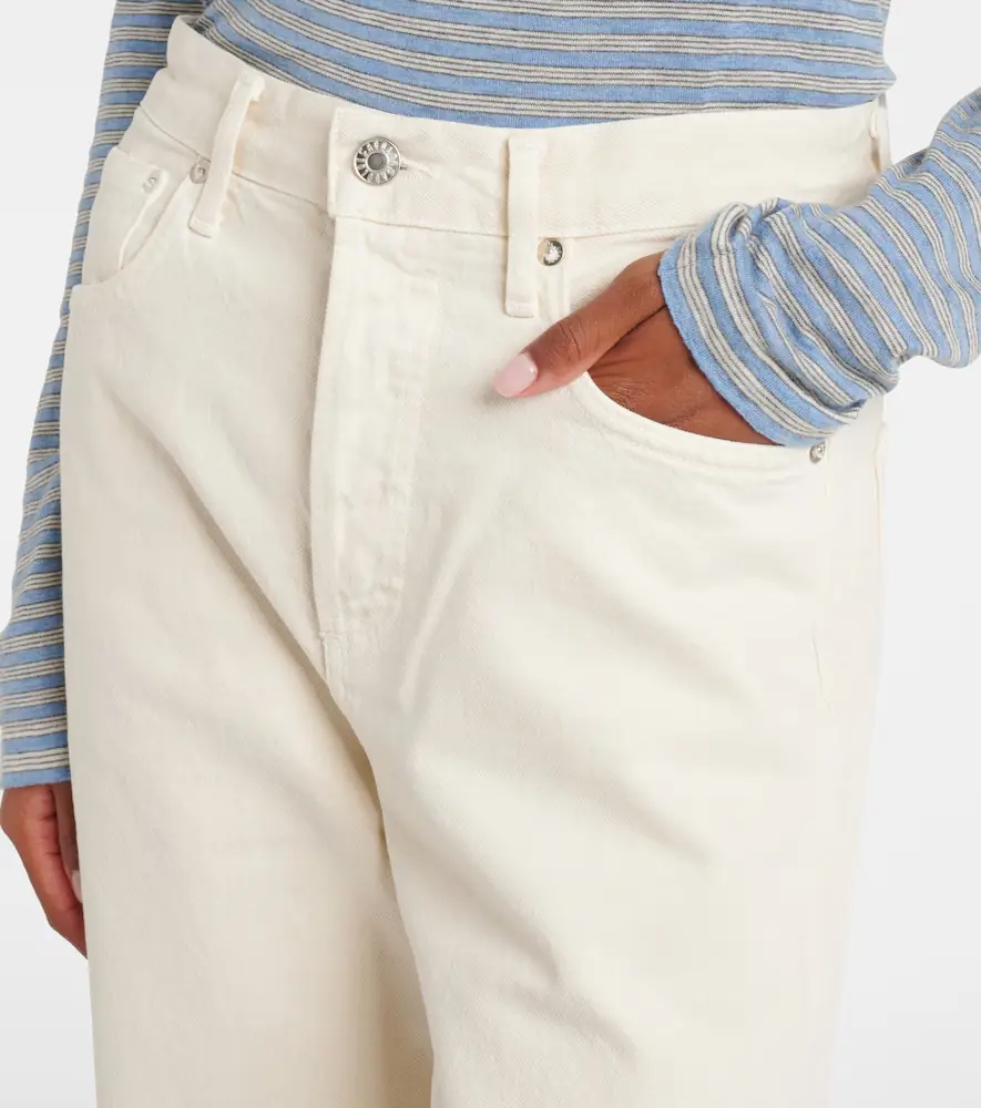 AGOLDE Ren cropped high-rise wide-leg jeans | Thumbnail 3