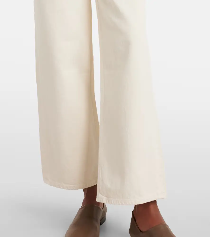 AGOLDE Ren cropped high-rise wide-leg jeans | Thumbnail 7