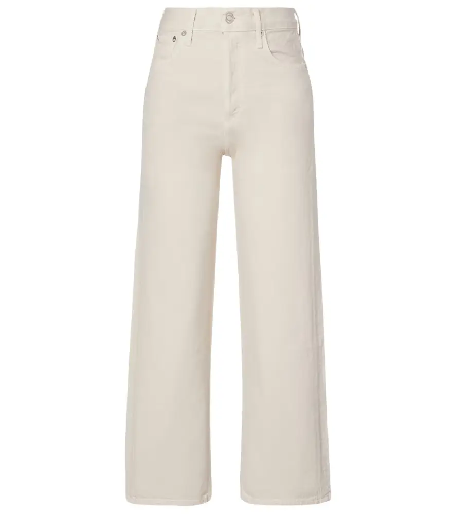 AGOLDE Ren cropped high-rise wide-leg jeans