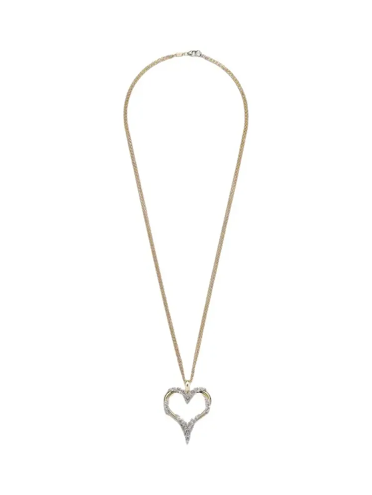 Golden Strada 18kt white and yellow gold necklace with diamonds Golden Strada 18kt white and yellow gold necklace with diamonds