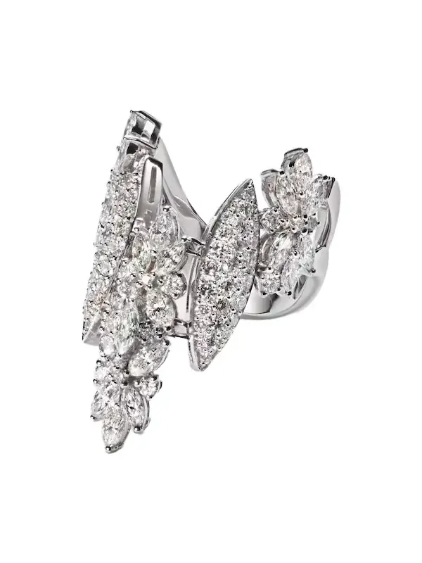 Y-Not 18kt white gold ring with diamonds Y-Not 18kt white gold ring with diamonds