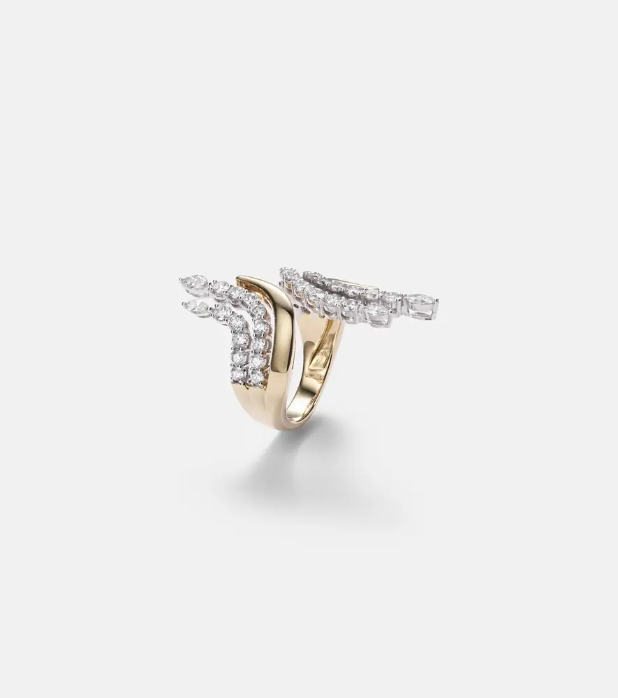 YEPREM Golden Strada 18kt gold ring with diamonds | Thumbnail 2 YEPREM Golden Strada 18kt gold ring with diamonds | Thumbnail 2