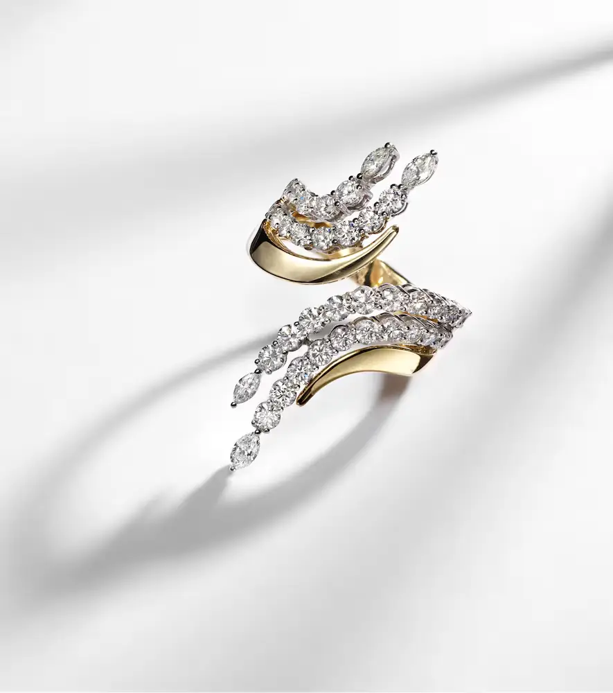 YEPREM Golden Strada 18kt gold ring with diamonds | Thumbnail 5 YEPREM Golden Strada 18kt gold ring with diamonds | Thumbnail 5