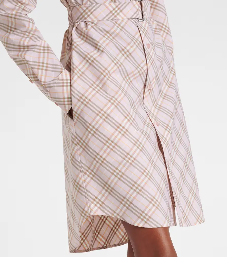 Burberry Check cotton shirt dress | Thumbnail 3 Burberry Check cotton shirt dress | Thumbnail 3