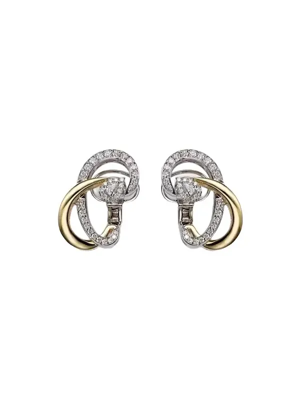 Golden Strada 18kt gold earrings with diamonds Golden Strada 18kt gold earrings with diamonds