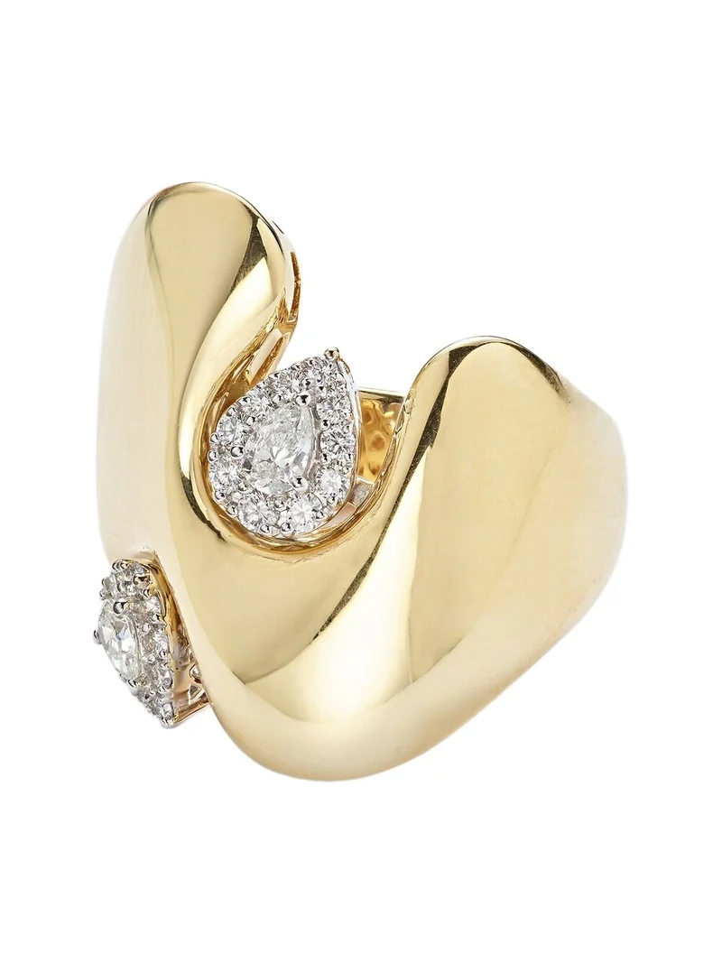 Golden Strada 18kt gold ring with diamonds Golden Strada 18kt gold ring with diamonds