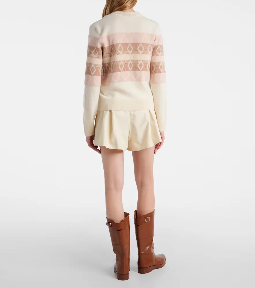 Moncler Jacquard virgin wool sweater | Thumbnail 2