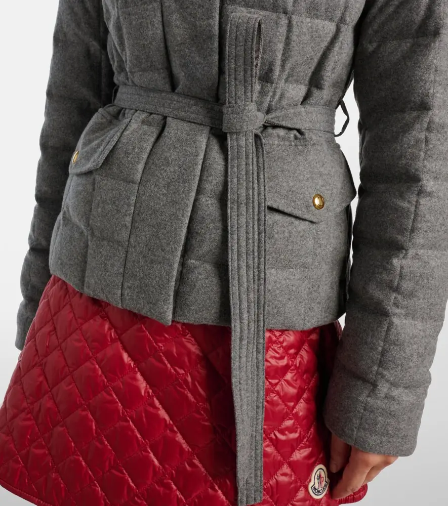Moncler Belted quilted down jacket | Thumbnail 3 Moncler Belted quilted down jacket | Thumbnail 3