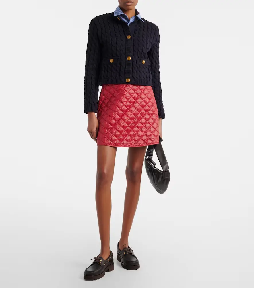 Moncler Cable-knit cotton-blend cardigan | Thumbnail 5 Moncler Cable-knit cotton-blend cardigan | Thumbnail 5