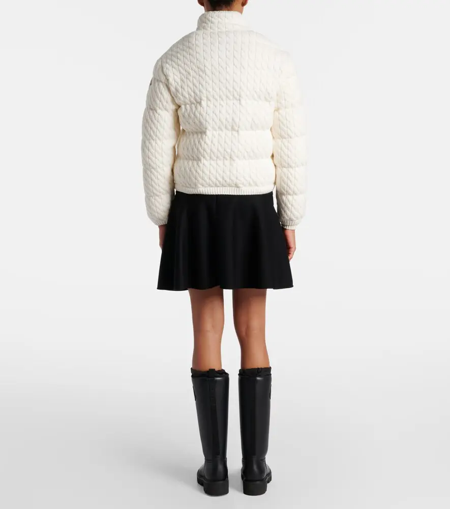 Moncler Cotton-blend down jacket | Thumbnail 4 Moncler Cotton-blend down jacket | Thumbnail 4