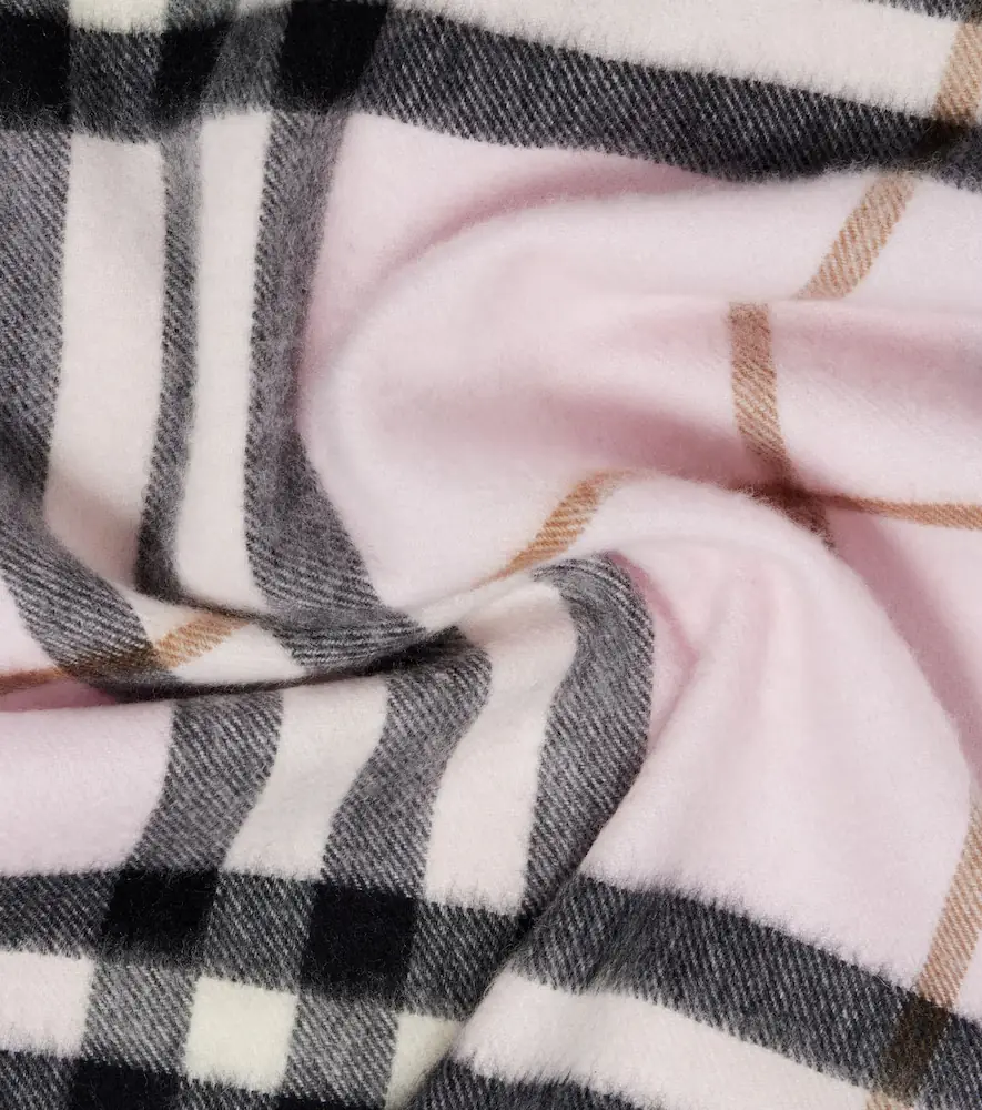 Burberry Check cashmere scarf | Thumbnail 2