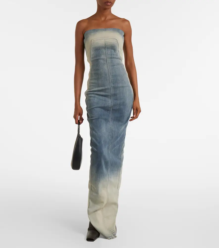 Rick Owens Denim bustier dress | Thumbnail 2