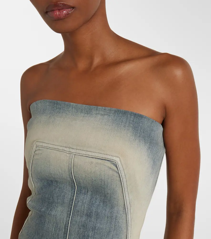 Rick Owens Denim bustier dress | Thumbnail 6