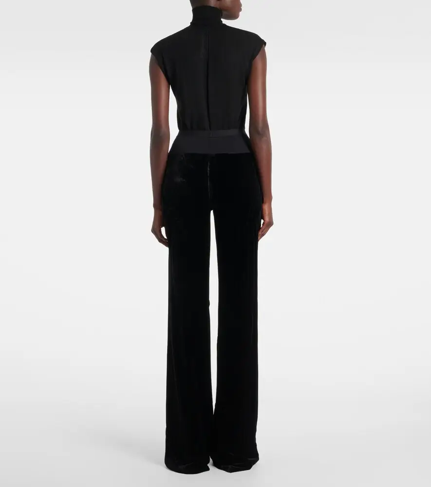 Rick Owens Bias cady crêpe wide-leg pants | Thumbnail 2