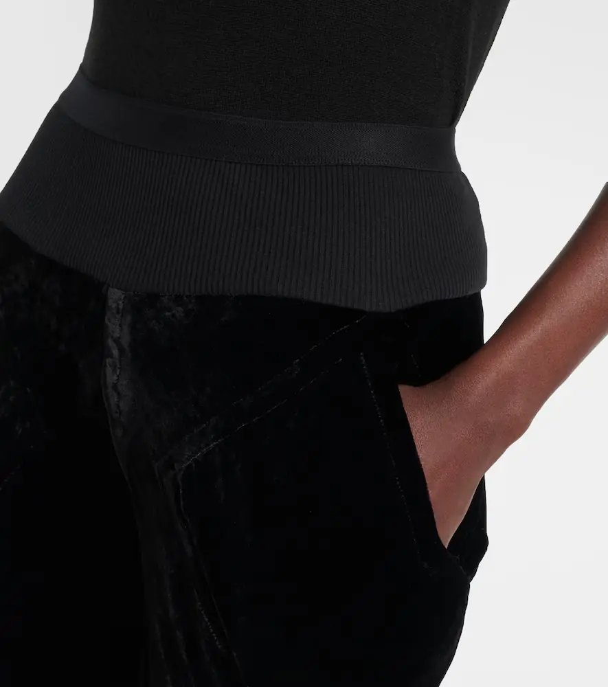 Rick Owens Bias cady crêpe wide-leg pants | Thumbnail 3