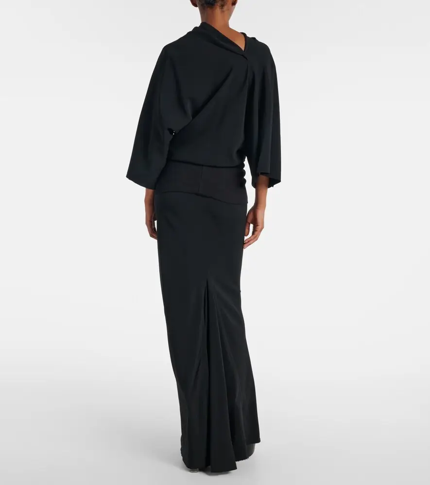 Rick Owens Draped charmeuse top | Thumbnail 2 Rick Owens Draped charmeuse top | Thumbnail 2
