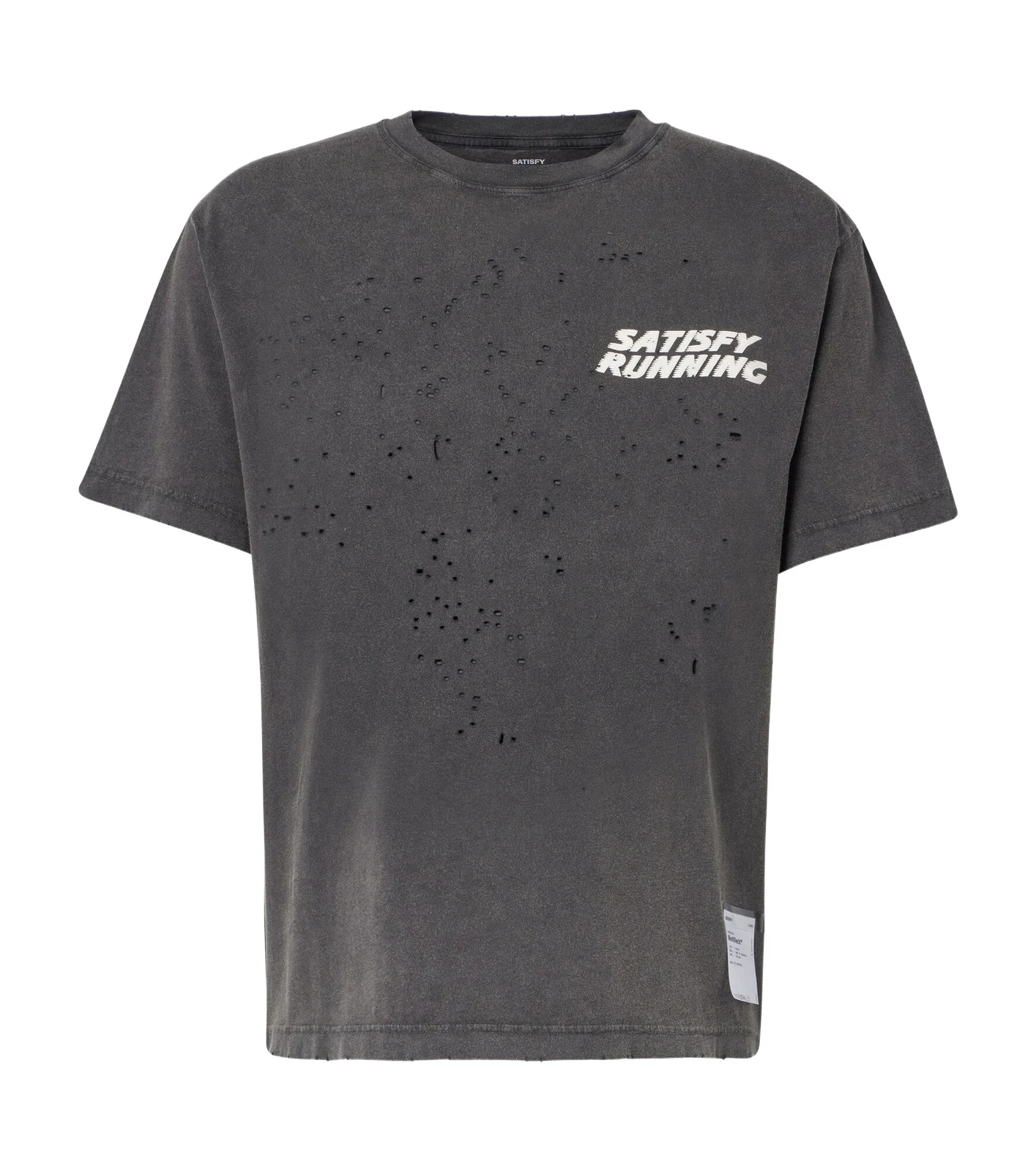 MothTech distressed cotton jersey T-shirt