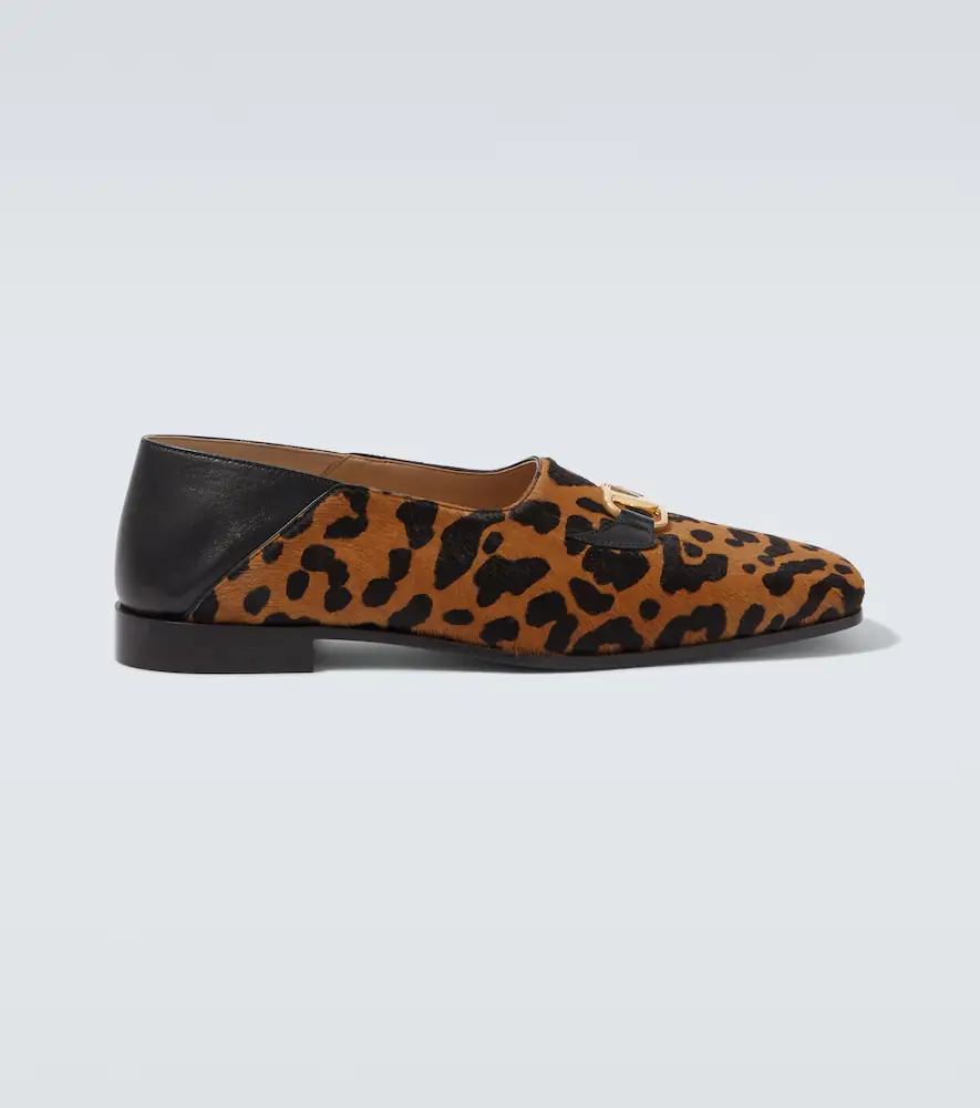 Valentino Garavani Babouche Fauve Éclat calf hair loafers | Thumbnail 6 Valentino Garavani Babouche Fauve Éclat calf hair loafers | Thumbnail 6