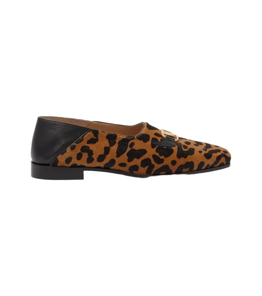 Valentino Garavani Babouche Fauve Éclat calf hair loafers | Image 1 Valentino Garavani Babouche Fauve Éclat calf hair loafers | Image 1
