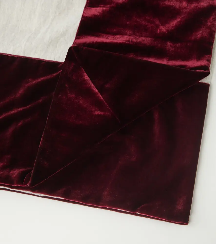Once Milano Velvet-trimmed linen tablecloth | Thumbnail 4
