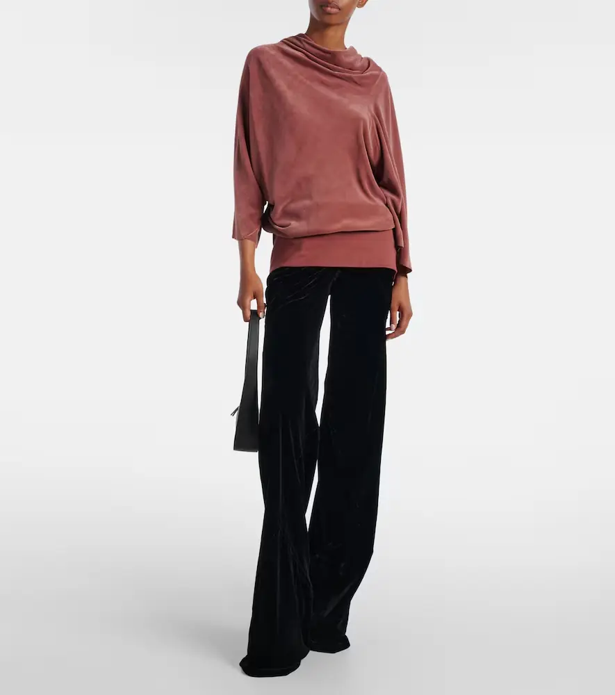 Rick Owens Draped charmeuse top | Thumbnail 2