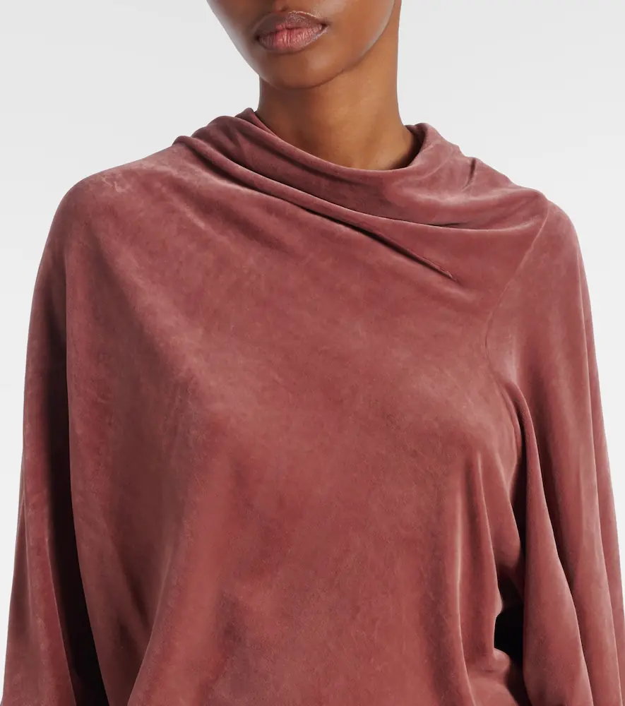 Rick Owens Draped charmeuse top | Thumbnail 4