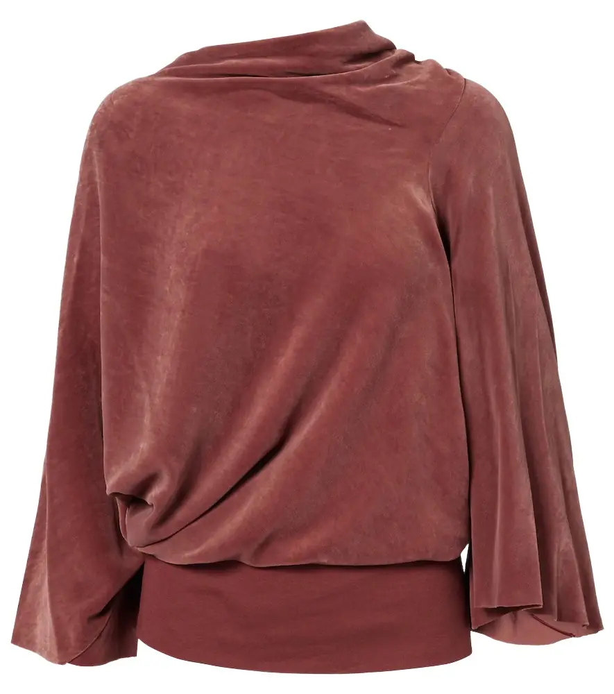 Rick Owens Draped charmeuse top