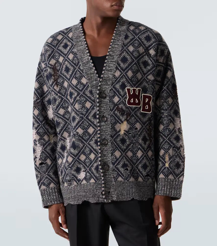Wales Bonner Sibling oversized wool cardigan | Thumbnail 5 Wales Bonner Sibling oversized wool cardigan | Thumbnail 5