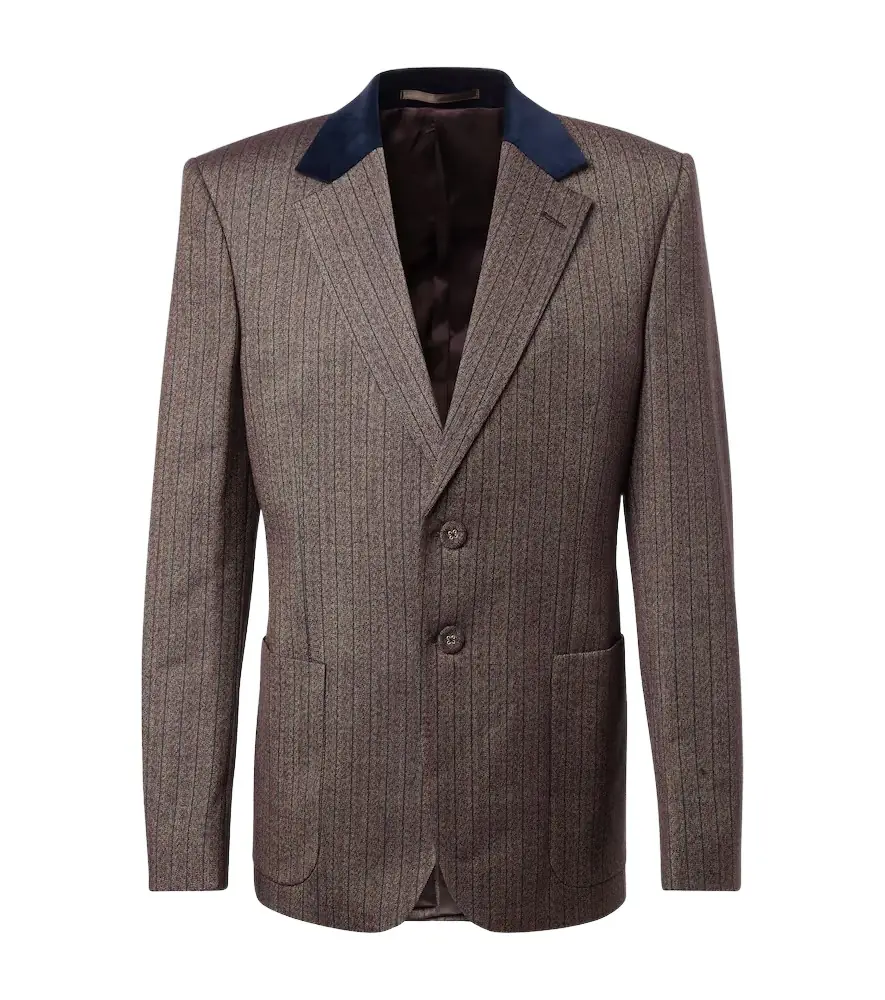 Wales Bonner Alto pinstripe wool-blend blazer