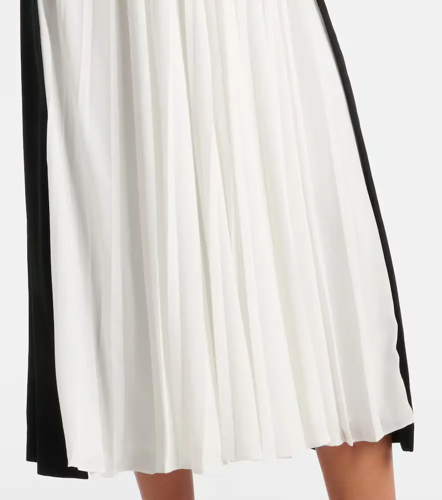Simkhai Esther embellished crêpe and plissé midi dress | Thumbnail 2