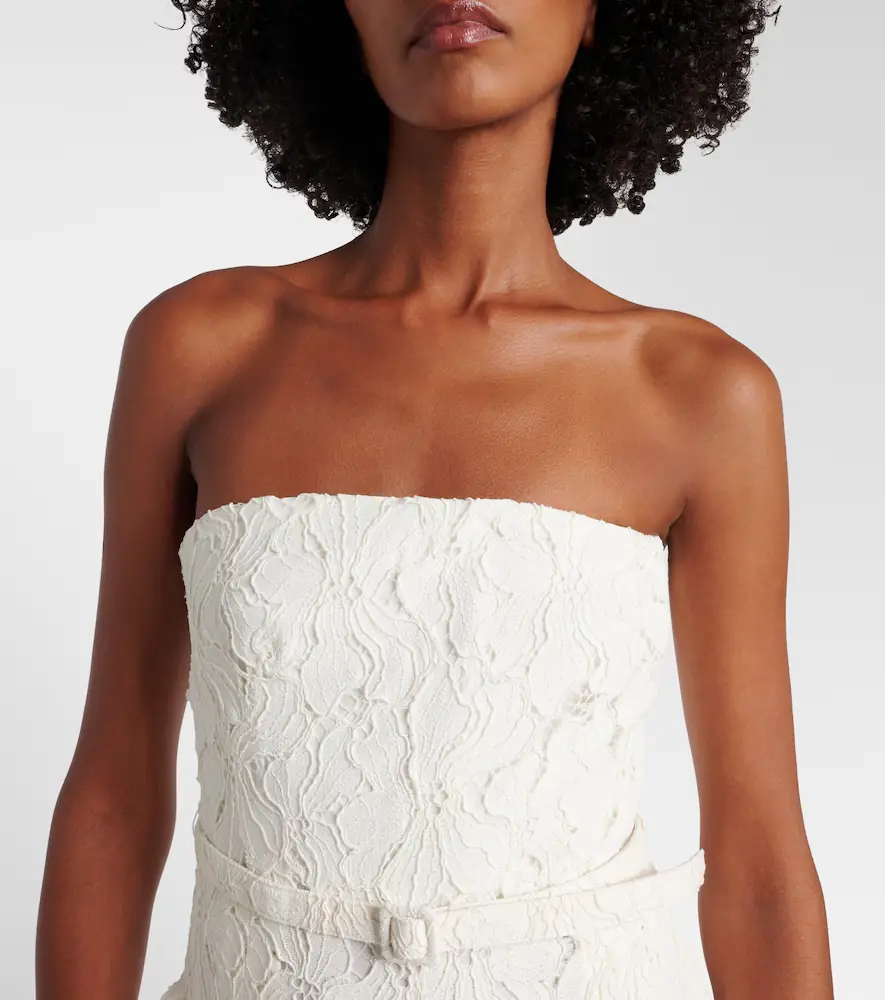 Simkhai Rebecca strapless lace jumpsuit | Thumbnail 5 Simkhai Rebecca strapless lace jumpsuit | Thumbnail 5