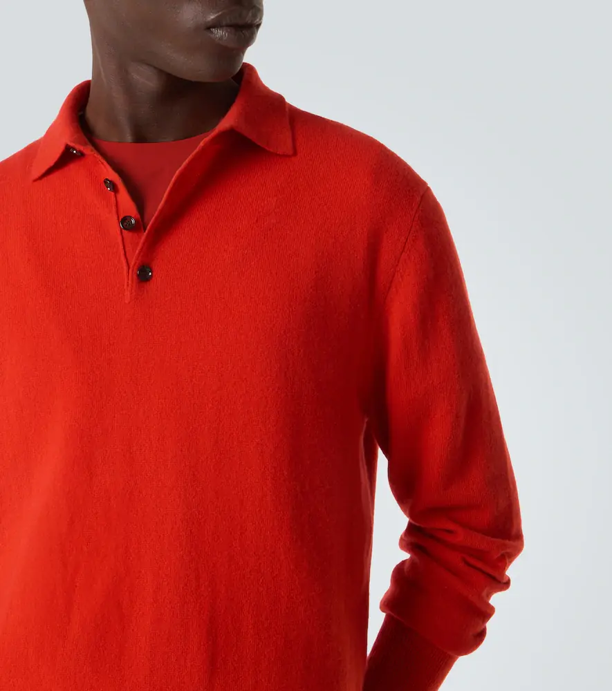 Allude Cashmere polo sweater | Thumbnail 3