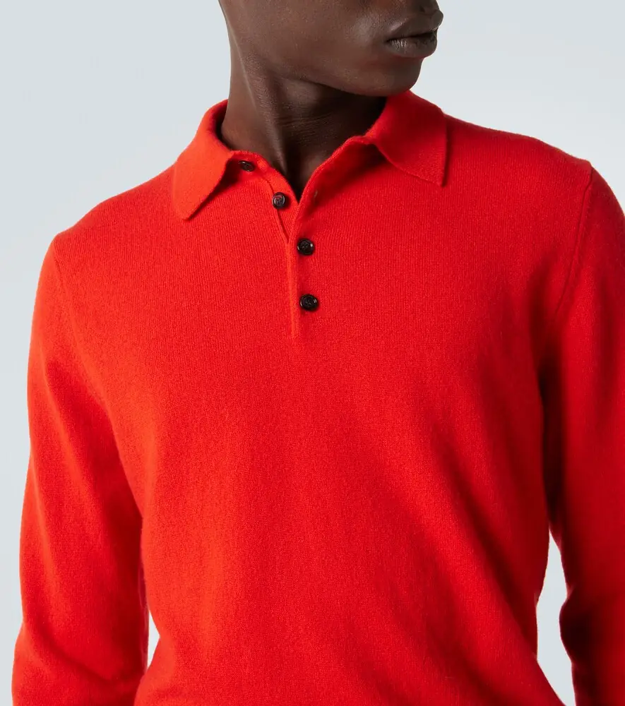 Allude Cashmere polo sweater | Thumbnail 6