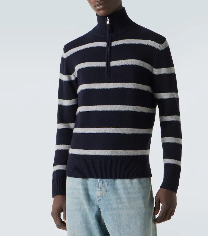 Allude Wool and cashmere half-zip sweater | Thumbnail 3 Allude Wool and cashmere half-zip sweater | Thumbnail 3