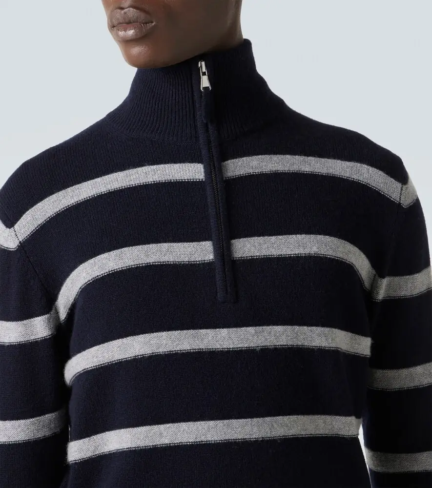 Allude Wool and cashmere half-zip sweater | Thumbnail 4 Allude Wool and cashmere half-zip sweater | Thumbnail 4