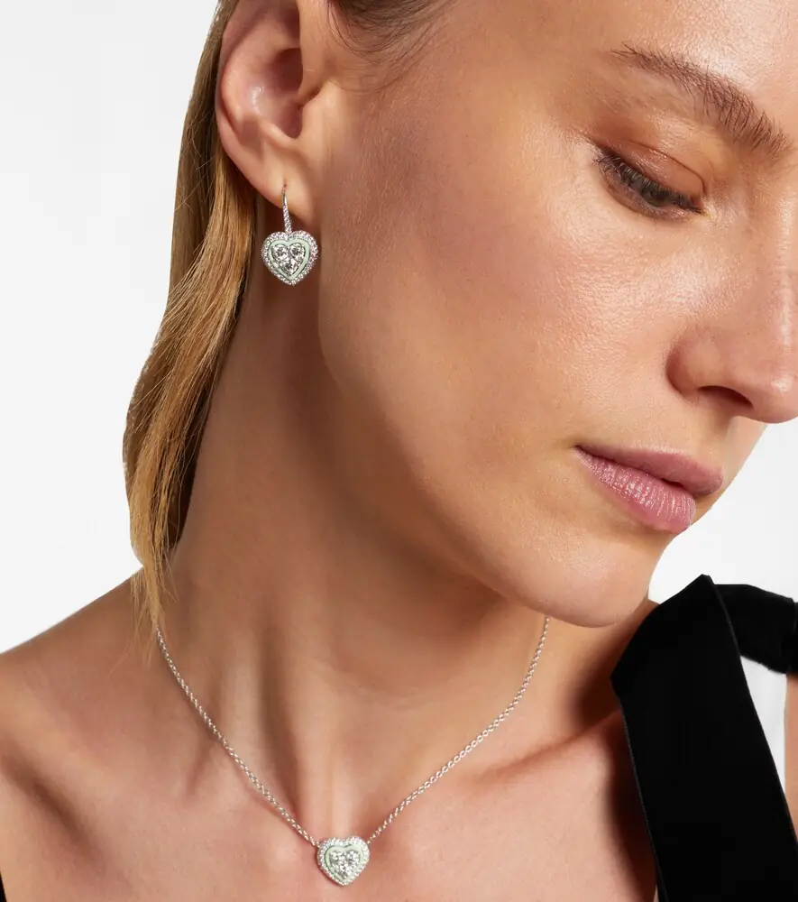 Kamyen 18kt white gold earrings with enamel and diamonds | Thumbnail 3 Kamyen 18kt white gold earrings with enamel and diamonds | Thumbnail 3