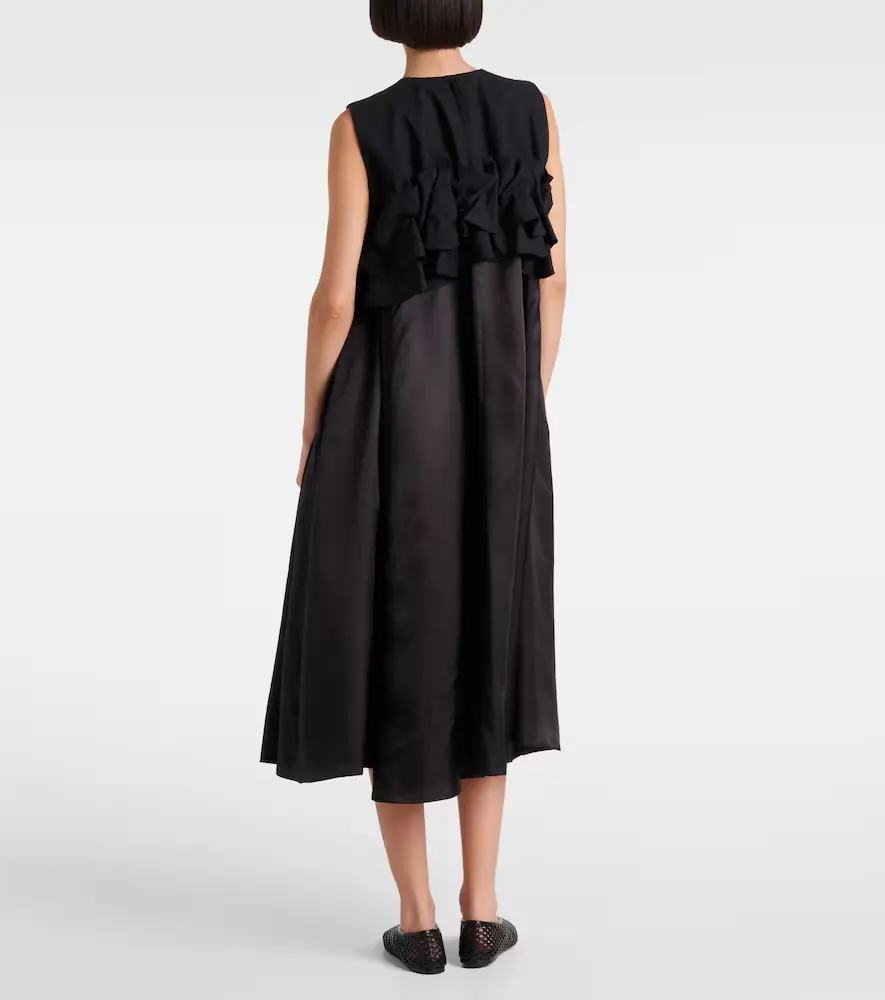 NOIR KEI NINOMIYA Ruffled wool midi dress | Thumbnail 6 NOIR KEI NINOMIYA Ruffled wool midi dress | Thumbnail 6