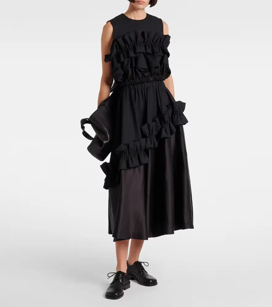 NOIR KEI NINOMIYA Ruffled wool top | Thumbnail 2 NOIR KEI NINOMIYA Ruffled wool top | Thumbnail 2