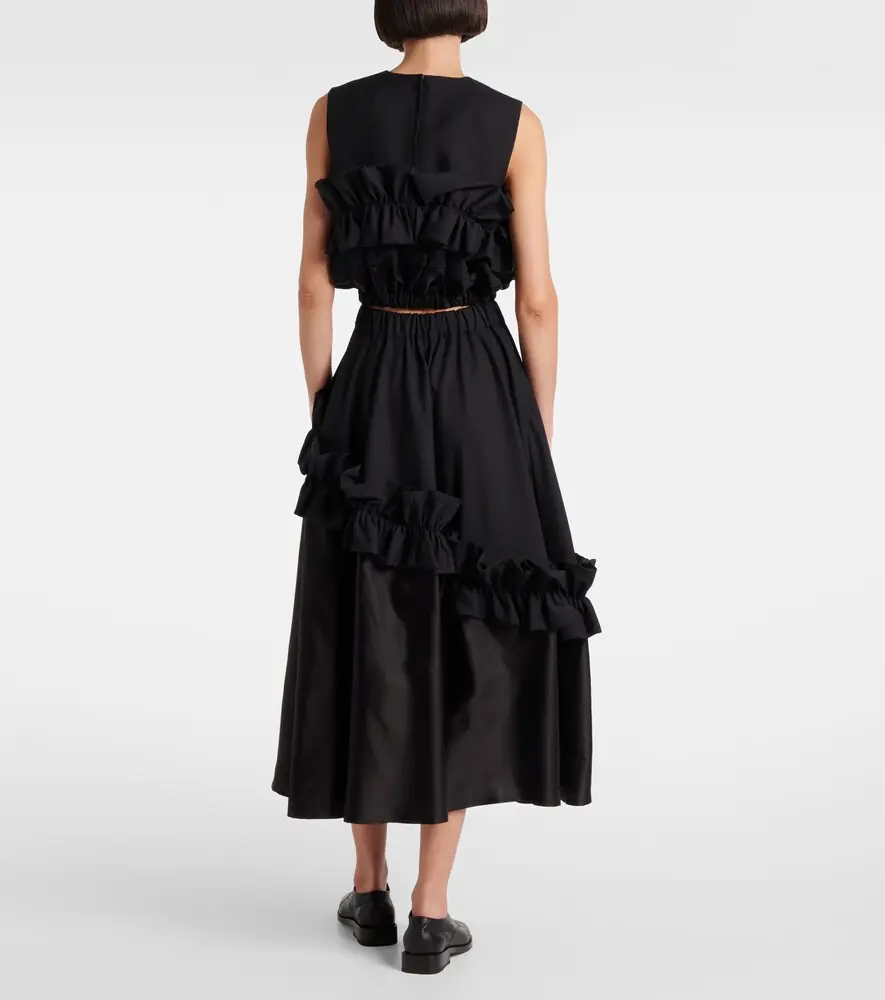 NOIR KEI NINOMIYA Ruffled wool top | Thumbnail 4 NOIR KEI NINOMIYA Ruffled wool top | Thumbnail 4