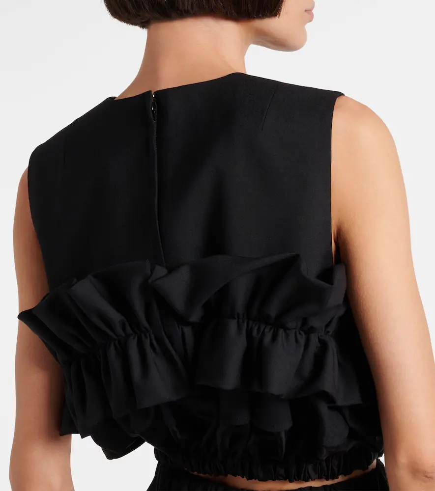 NOIR KEI NINOMIYA Ruffled wool top | Thumbnail 5 NOIR KEI NINOMIYA Ruffled wool top | Thumbnail 5