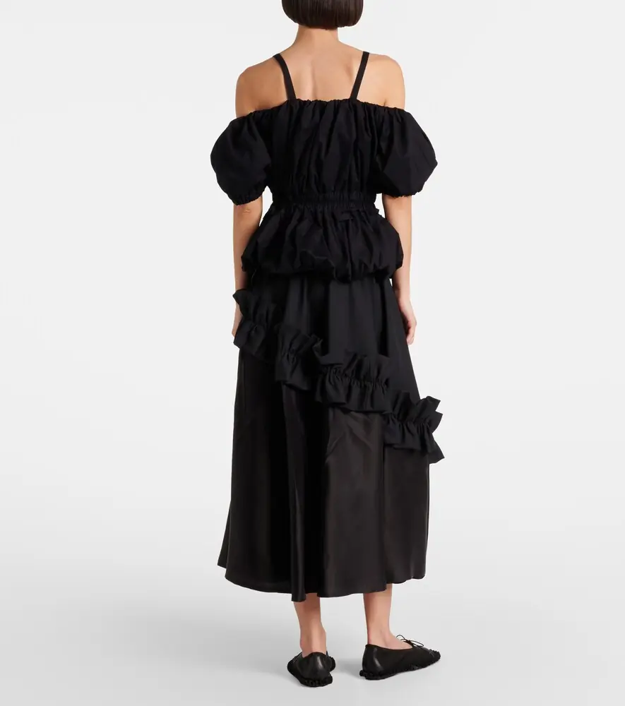 NOIR KEI NINOMIYA Peplum cotton poplin top | Thumbnail 4