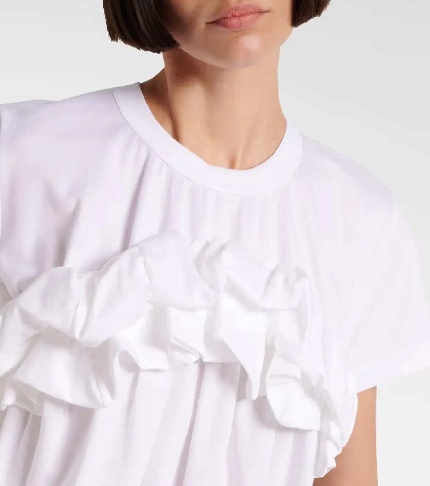 NOIR KEI NINOMIYA Ruffled cotton top | Thumbnail 6